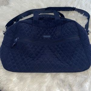 Navy blue Vera Bradley travel bag